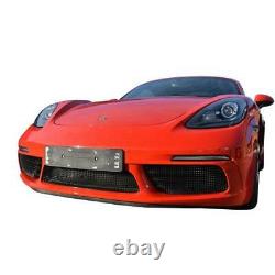 Porsche 718 Boxster And Cayman Front Grill Set Black Finish (2016 to)