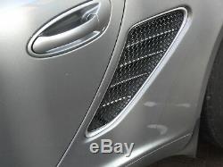 Porsche Boxster 987.1 Side Vent Grille Set Black finish (2005 2012)