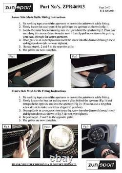 Porsche Cayman 981 (Manual/PDK with Sensors) Front Grill Set Black finish 2