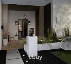 Possini Euro Arley 16 High Black Finish Outdoor Wall Lights Set of 2