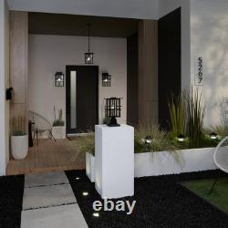 Possini Euro Arley 16 High Black Finish Outdoor Wall Lights Set of 2