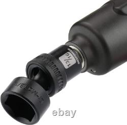 Professional 12-Piece Shallow Impact Socket Set SAE, Black Phosphate Finish