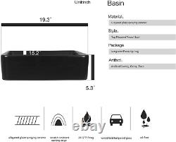 Puluomis 32-Inch Traditional Bathroom Vanity Set in Black Finish, Single Bathroo
