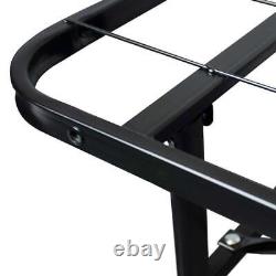 Queen Platform Bed Frame Heavy Duty Steel 14-in Easy Set-up Black Finish Bedroom