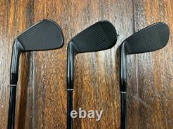 RH Taylormade P770 Iron Set 4-PW BLACK CERAKOTE FINISH 9.9/10