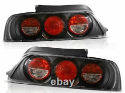 Rear tail lights set FOR Honda Prelude 02.97-01 clear / black finish