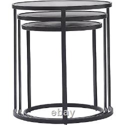 Renwil Donatella Set Of 3 Nested Table With Black Finish TA429