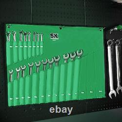 SK Combination Wrench Set, Metric 6 to 32mm, 22-Piece, SuperKrome Finish, Pre