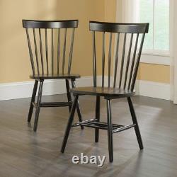 Sauder 418892 New Grange Spindle Back Dining Chair In Black Finish Set Of 2 New