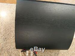 Set 2 KEF iQ10 Q Series Bookshelf Speakers Black Finish Cabinet Cable