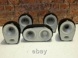 Set Of 5 Tannoy Arena Gloss Black Finish Home Cinema Surround Sound Loudspeakers