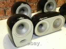 Set Of 5 Tannoy Arena Gloss Black Finish Home Cinema Surround Sound Loudspeakers