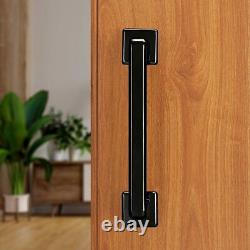 Set of 2 Black Finish Brass Main Door Handles Pulls Handle Vintage Style