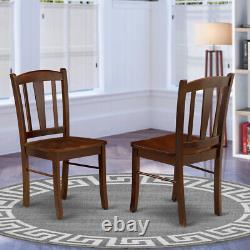 Set of 2 East West Furniture Dublin kitchen dining chairs black finish DLC-BLK-W