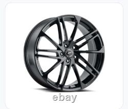 Set of 4 463BK Platinum Valor 17 Black with Gloss Finish Wheels