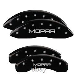 Set of 4 Black finish, Silver MOPAR