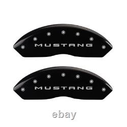 Set of 4 Black finish, Silver Mustang / Bar & Pony (2015)