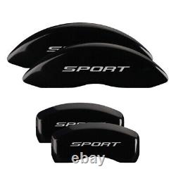 Set of 4 Black finish, Silver Sport (2015, No Bolts)