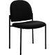Set Of 4 Comfortable Stackable Silver Steel Side Chair With Stylish Black Finish