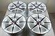 Set Of 4 New 15x6.5 Ddr Blade White/black Finish 15 Rims Wheels 4x100 4x114.3