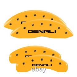 Set of 4 Yellow finish, Black Denali