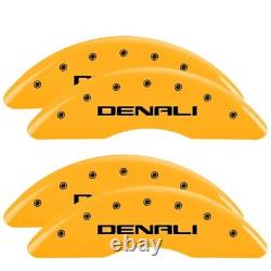 Set of 4 Yellow finish, Black Denali