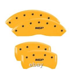 Set of 4 Yellow finish, Black MGP