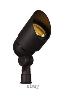 Set of 6 Directional Bullet in Black Finish with 3W LED Bulb