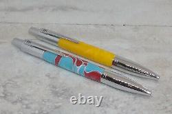 Set of 8 Vesper Click pen in Acrylic 007, Chrome Finish