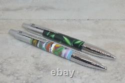 Set of 8 Vesper Click pen in Acrylic 007, Chrome Finish