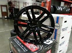 Set of Raceline 158B wheels 20x8.5 6-120/139.7(15) gloss black finish