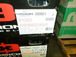 Set of Vison Cross 2 wheels 18x8 5-114.3(40) matte black finish