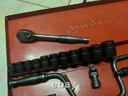 Snap On Ratchet Socket Set 3/8dr SAE 6/12 pt 18pc Nice Black Industry Finish