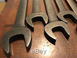 Snap On Tools SAE Flank Drive Wrench Set GOEX711B 5/16-1 Industrial Finish Black