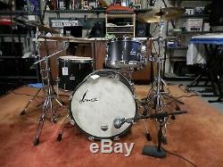 Sonor 4-Piece Vintage Series Black Onyx Drum Set Rare Discontinued Finish