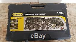 Stanley 183-piece Black Chrome Finish Socket Set New