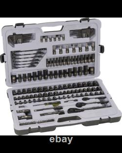 Stanley 183-piece Black Chrome Finish Socket Set New