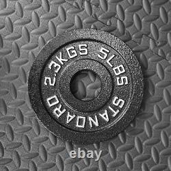 Steel Olympic Plates 175LB Set Premium 2 Inch 175 Pound Weight Plate Package