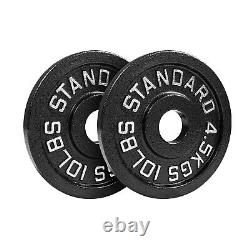 Steel Olympic Plates 175LB Set Premium 2 Inch 175 Pound Weight Plate Package
