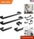 Stylish 5-piece Wall Mounted Bathroom Accessory Set In Matte Black Finish