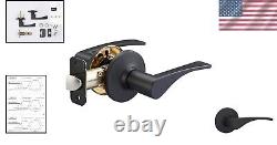 Stylish Victorian Door Lever Set Matte Black Finish, 6-Pack Bronze & Zinc