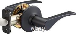Stylish Victorian Door Lever Set Matte Black Finish, 6-Pack Bronze & Zinc