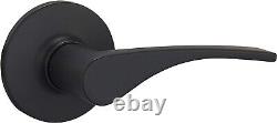 Stylish Victorian Door Lever Set Matte Black Finish, 6-Pack Bronze & Zinc
