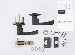 Stylish Victorian Door Lever Set Matte Black Finish, 6-Pack Bronze & Zinc