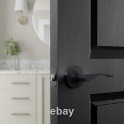 Stylish Victorian Door Lever Set Matte Black Finish, 6-Pack Bronze & Zinc