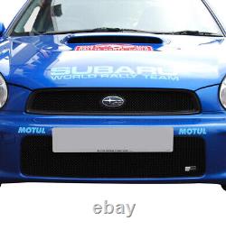 Subaru Impreza Bug Eye Top and Lower Grill Set Black finish (2001 to 2003)