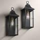 Sunderland 18 1/2 High Black Finish Steel Wall Sconce Set Of 2