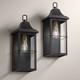 Sunderland 18 1/2 High Black Finish Steel Wall Sconce Set Of 2