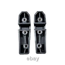 TREDZ Defender Window Block Bracket Bulkhead Step Set Gloss Black Finish