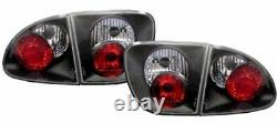Tail Lights Set in Clear Black finish for SEAT LEON 1M from 4 / 99- Taillights